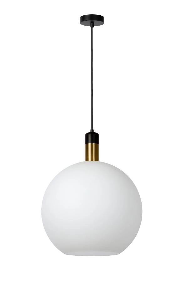 Lucide JULIUS - Lámpara colgante - Ø 40 cm - 1xE27 - Ópalo - apagado